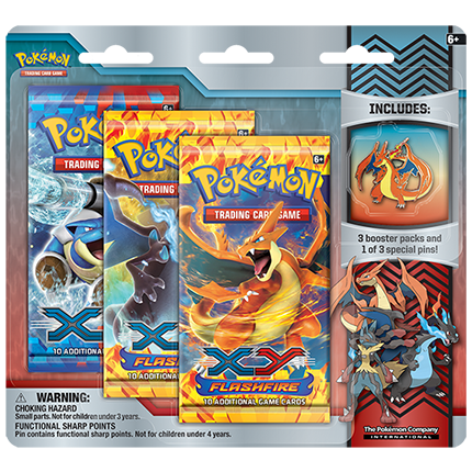 Collectibles | Pokémon TCG: Mega Charizard Y Pin with 3 Booster Packs