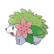 Mudando forma de Shaymin: Forma Terrestre para Forma Céu