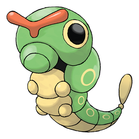 Desenhos de Pokemon Caterpie - Como desenhar Pokemon Caterpie passo a passo