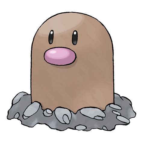 Diglett, Pokédex