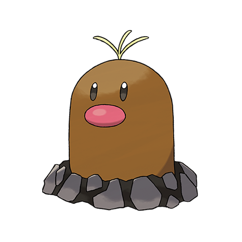 Diglett - #050 -  Pokédex