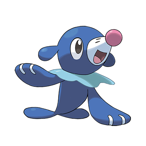 Boneco de pelúcia Popplio Pokémon 21cm