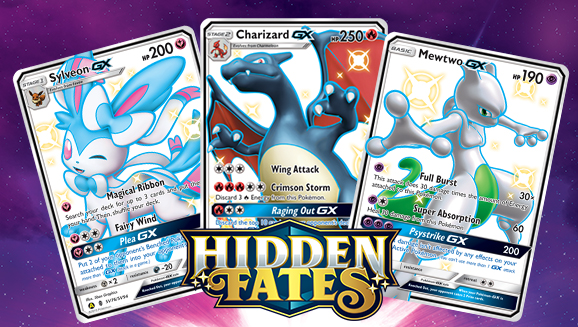 hidden fates pokemon card list