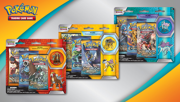 Pokemon Pin Collection  3-Pack Pin Booster Raikou New 