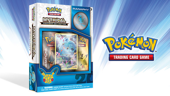 Pokemon Manaphy Mythical Collection TCG Box Generations Pin 20th Anniversary