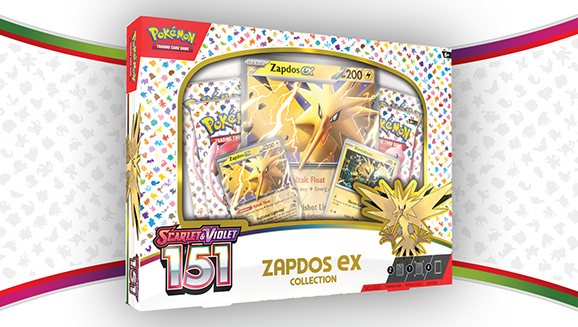 Pokémon TCG: Scarlet & Violet—151 Collection—Zapdos ex | Pokemon.com