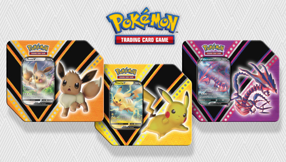 Pokemon TCG V Powers Tin Trading Card Game for sale online 
