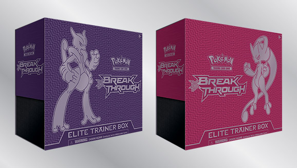 BREAKthrough Trading Card Game MewTwo Y Elite Trainer Box Pokemon TCG XY 