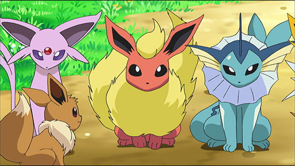 forçar evolução eevee