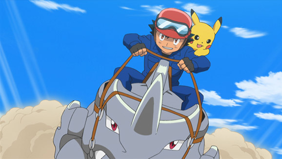Giving Chase At The Rhyhorn Race Pokémon Tv 