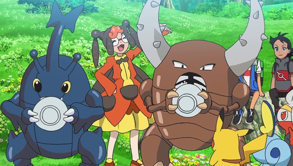 ◓ Anime Pokémon Journeys (Pokémon Jornadas Supremas) • Episódio 94: A perda  de Heracross e a Pinsir apaixonada!