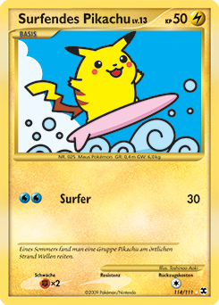 Surfendes Pikachu