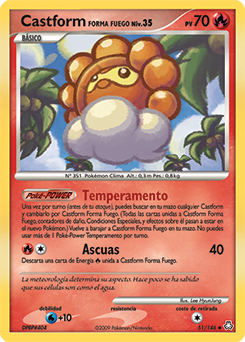 Castform Forma Fuego