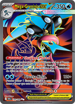 Mega-Greninja ex | Caos Creciente | Base de datos de cartas de JCC