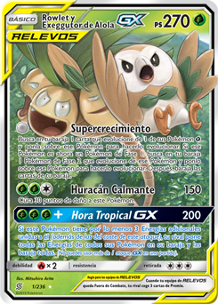 Rowlet y Exeggutor de Alola-GX