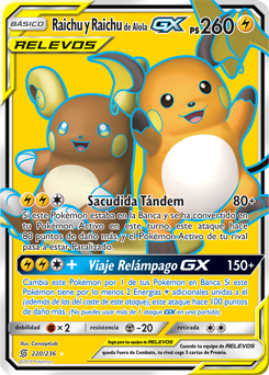 Raichu y Raichu de Alola-GX