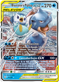 Blastoise y Piplup-GX