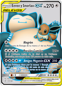 Eevee y Snorlax-GX