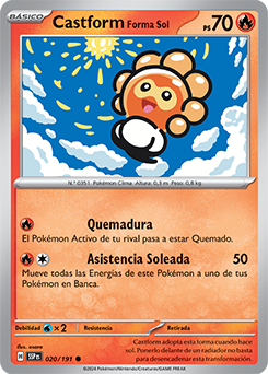 Castform Forma Sol