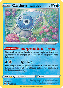 Castform Forma Lluvia