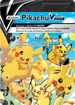 Pikachu V-UNIÓN Superior izquierda