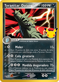 Tyranitar ex | Llamas Obsidianas | Base de datos de cartas de JCC