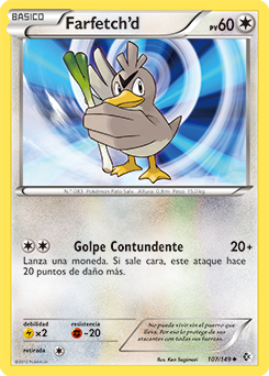 Farfetch'd | Negro y Blanco-Fronteras Cruzadas | Base de datos de