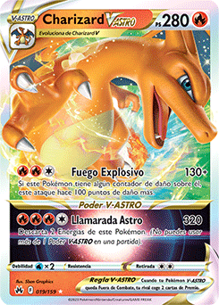 Charizard V-ASTRO | Cenit Supremo | Base de datos de cartas de JCC