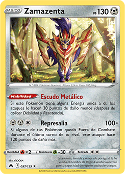 海外ポケカ スペイン語 Cenit Supremo zamazenta Zamazenta | Cenit Supremo | Base de datos de cartas de JCC
