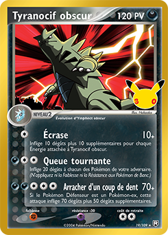 Tyranocif obscur · Pokémon 30th Celebration · Collection Classique 6/30, version française