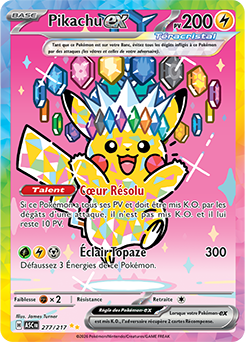 Carte officielle Pikachu-ex