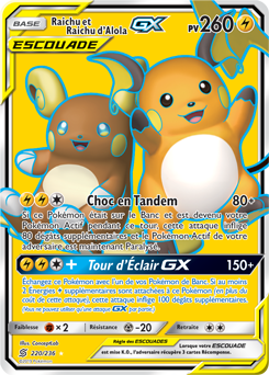 Raichu et Raichu d’Alola-GX