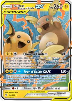 Raichu et Raichu d’Alola-GX