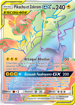 Pikachu et Zekrom-GX