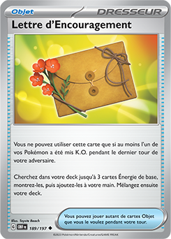 Lettre d’Encouragement