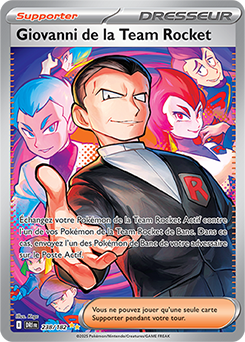 Carte officielle Giovanni de la Team Rocket