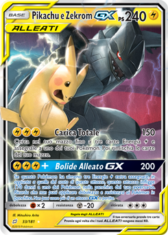 Pikachu e Zekrom-GX