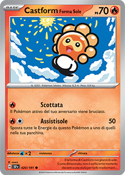 Castform Forma Sole