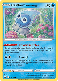 Castform Forma Pioggia