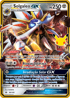Solgaleo GX — carta Pokémon TCG