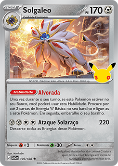 Solgaleo — 30C · 105/128 · PT · NM