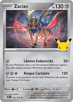 Zacian — 30C · 106/128 · PT · NM