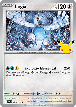 Lugia | Celebração de 30 Anos | Banco de Dados de Cards do