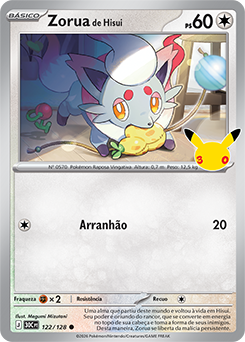 Zorua de Hisui — 30C · 122/128 · PT · NM