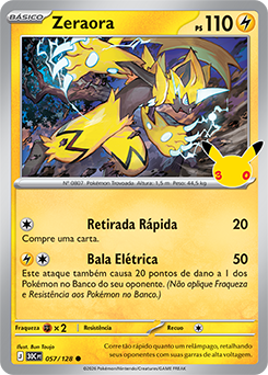 Zeraora — 30C · 057/128 · PT · NM