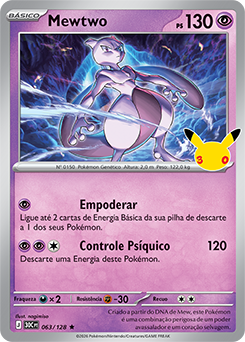 Mewtwo — 30C · 063/128 · PT · NM