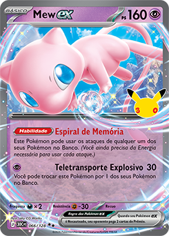 Mew ex — 30C · 066/128 · PT · NM