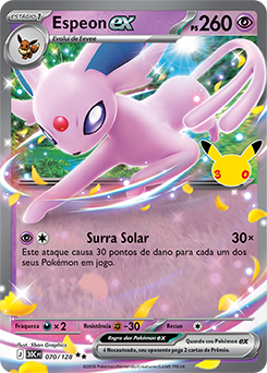 Espeon ex — 30C · 070/128 · PT · NM
