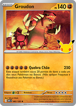 Groudon — 30C · 082/128 · PT · NM