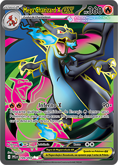 Mega Charizard X ex | Fogo Fantasmagórico | Banco de Dados de